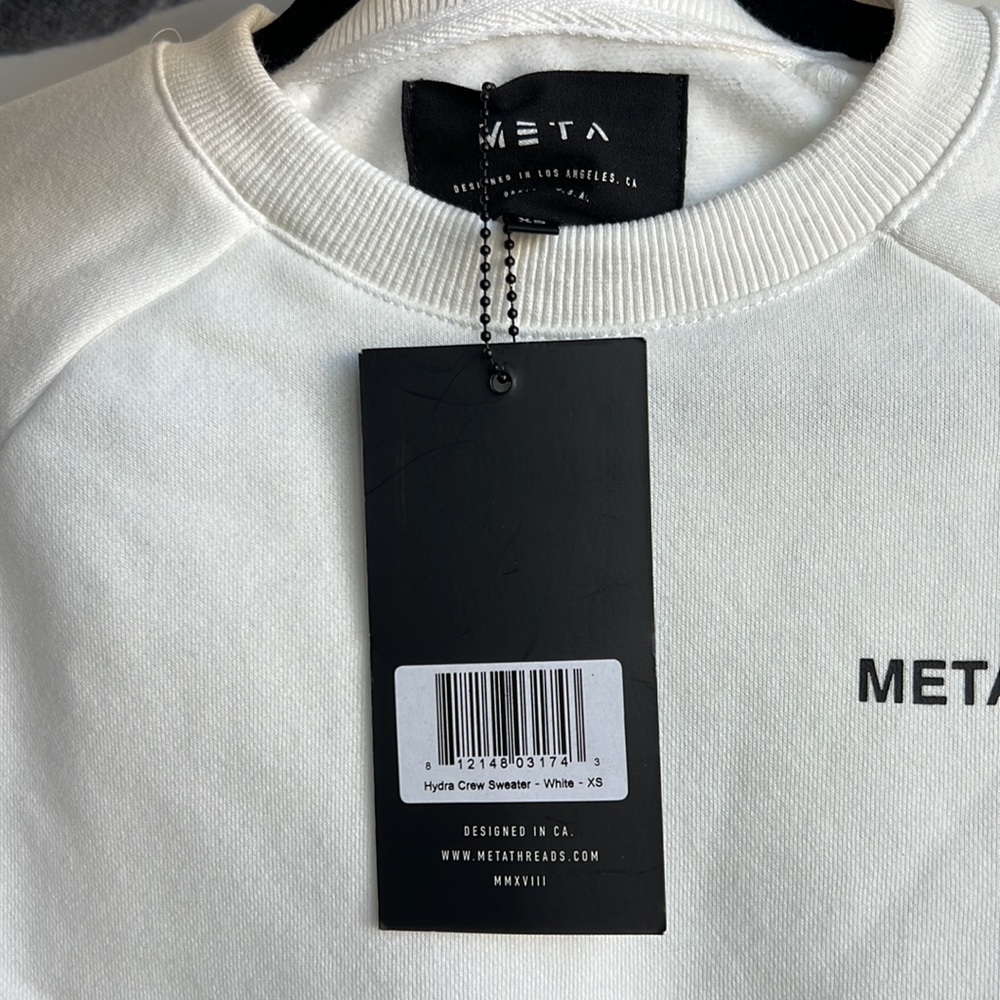 Meta Threads Hydra Crew Sweater
Men – White - Picture 8 of 15